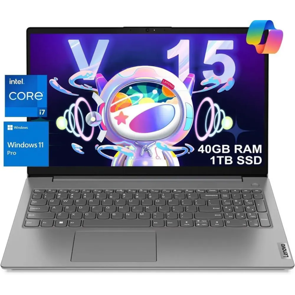 Lenovo V15 Business Laptop, 15.6" Full HD Display,Intel Core i7-13620H Processor,40GB DDR4,1TB SSD,Intel UHD Graphics,WiFi-6, Windows 11 Pro