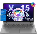 Lenovo V15 Business Laptop, 15.6" Full HD Display,Intel Core i7-13620H Processor,40GB DDR4,1TB SSD,Intel UHD Graphics,WiFi-6, Windows 11 Pro