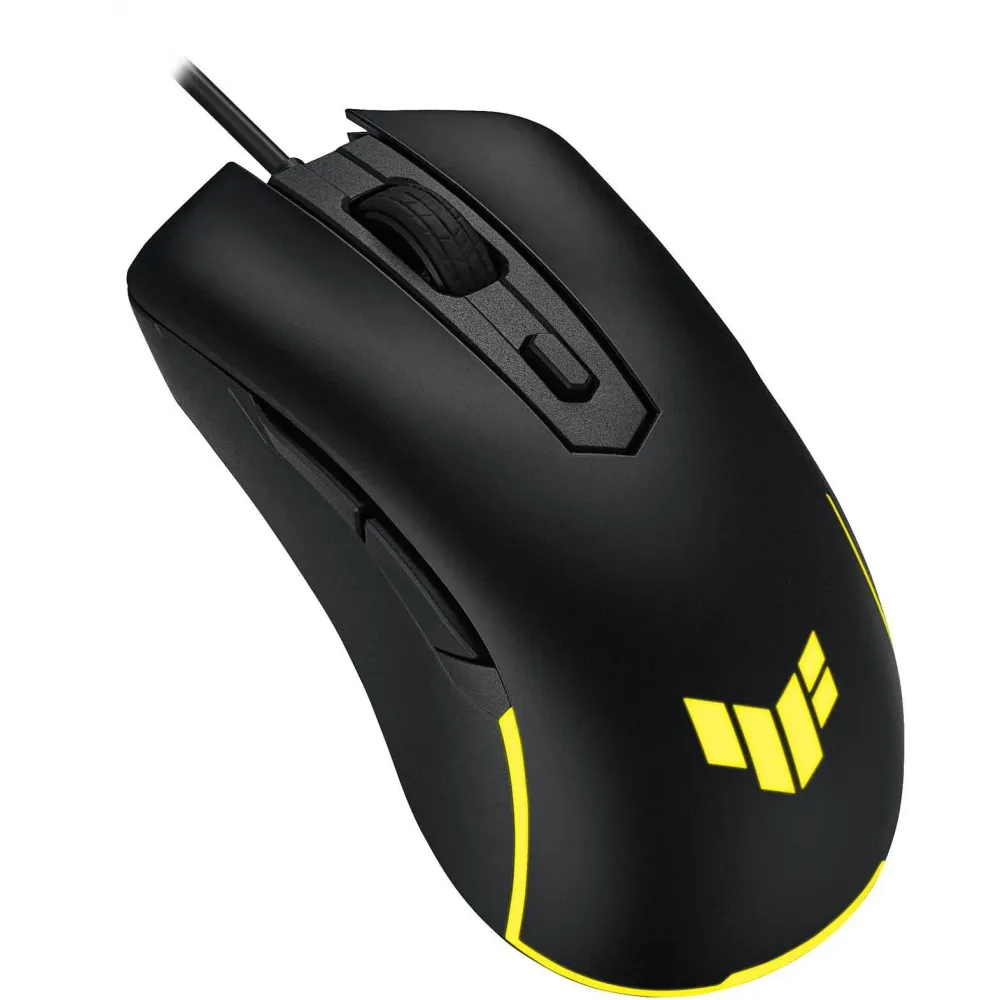 ASUS TUF Gaming M3 Gen II ultralight 59-gram wired gaming mouse, IP56 dust and water resistance, 8000 dpi sensor, six programmable buttons, Black