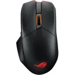 Asus ROG Chakram X Origin Gaming Mouse, Tri-mode connectivity (2.4GHz RF, Bluetooth, Wired), 36000 DPI sensor, 11 programmable buttons, Detachable joystick, Paracord cable, Black