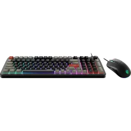 MSI Forge GK110 & GM320 Combo - Gaming Keyboard & Mouse Set, Membrane Switches, 1.5m USB-A to C (detachable), Adjustable 12.8K DPI, RGB