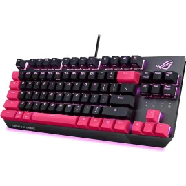 ASUS ROG Strix Scope TKL Electro Punk Mechanical Gaming Keyboard | Cherry MX Red Switches | 2X Wider Ctrl Key for Greater FPS Precision | Gaming Keyboard for PC | Aura Sync RGB Lighting, Quick-Toggle