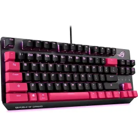 ASUS ROG Strix Scope TKL Electro Punk Mechanical Gaming Keyboard | Cherry MX Red Switches | 2X Wider Ctrl Key for Greater FPS Precision | Gaming Keyboard for PC | Aura Sync RGB Lighting, Quick-Toggle