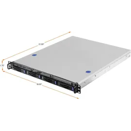 ASRock Rack 1U4LW-ROME/2T 1U Rackmount Server Barebone Socket SP3 RDIMM/ LRDIMM: up to 3200 MHz NVDIMM: up to 2666 MHz