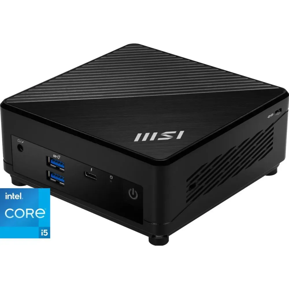 MSI Desktop Computer Cubi 5 12M-202US Intel Core i5-1235U 16GB DDR4 500GB PCIe SSD Intel Iris Xe Graphics Windows 11 Pro 64-bit