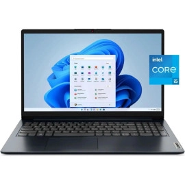 Lenovo IdeaPad 1i 15.6 inch FHD Laptop | Intel Core i5-1235U | Intel Iris Xe Graphics | HDMI | Abyss Blue| 16GB RAM | 512GB SSD | Windows 10 S | Bundle with USB 3.0 Hub