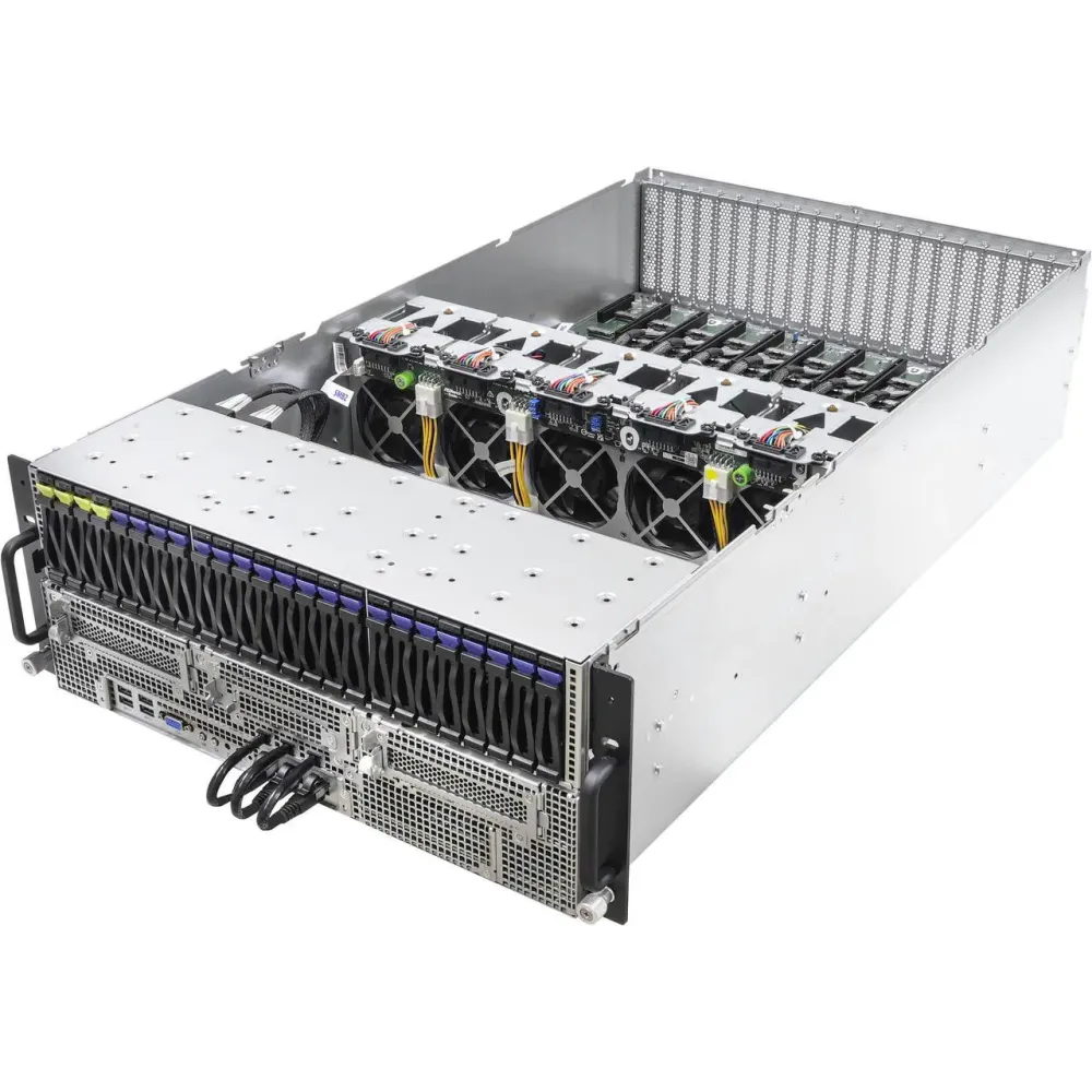 ASRock Rack Server GPU Barebone 4U8G-GENOA2 Dual Socket SP5 (LGA 6096), AMD EPYC™ 9005*/9004 8GPU