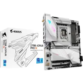 GIGABYTE Z790 AORUS PRO X LGA 1700(14th,13th,12th Gen) Intel Z790 X ATX Motherboard with DDR5, 5* M.2, PCIe 5.0, USB 3.2 Type-C, Wi-Fi 7, 5GbE LAN, Q-Flash Plus, EZ-Latch Plus