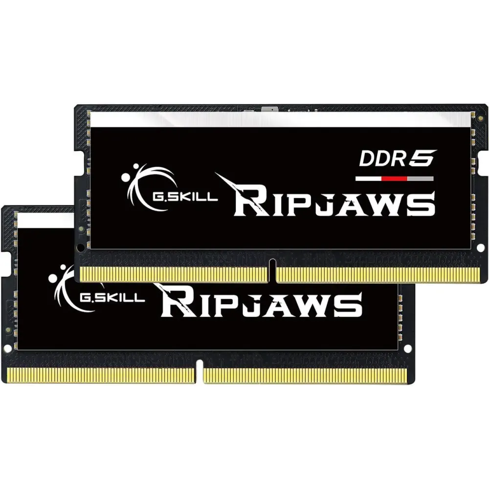 G.SKILL Ripjaws SO-DIMM 32GB (2 x 16GB) 262-Pin DDR5 SO-DIMM DDR5 5600 (PC5 44800) Laptop Memory Model F5-5600S4040A16GX2-RS