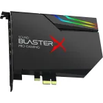 Creative Sound BlasterX AE-5 Plus SABRE32-class Hi-res 32-bit/384 kHz PCIe Gaming Sound Card and DAC with Dolby Digital and DTS, Xamp Discrete Headphone Bi-amp, Up to 122dB SNR, RGB Lighting System