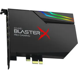 Creative Sound BlasterX AE-5 Plus SABRE32-class Hi-res 32-bit/384 kHz PCIe Gaming Sound Card and DAC with Dolby Digital and DTS, Xamp Discrete Headphone Bi-amp, Up to 122dB SNR, RGB Lighting System