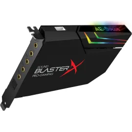 Creative Sound BlasterX AE-5 Plus SABRE32-class Hi-res 32-bit/384 kHz PCIe Gaming Sound Card and DAC with Dolby Digital and DTS, Xamp Discrete Headphone Bi-amp, Up to 122dB SNR, RGB Lighting System
