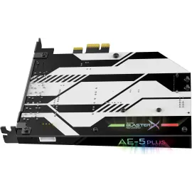 Creative Sound BlasterX AE-5 Plus SABRE32-class Hi-res 32-bit/384 kHz PCIe Gaming Sound Card and DAC with Dolby Digital and DTS, Xamp Discrete Headphone Bi-amp, Up to 122dB SNR, RGB Lighting System