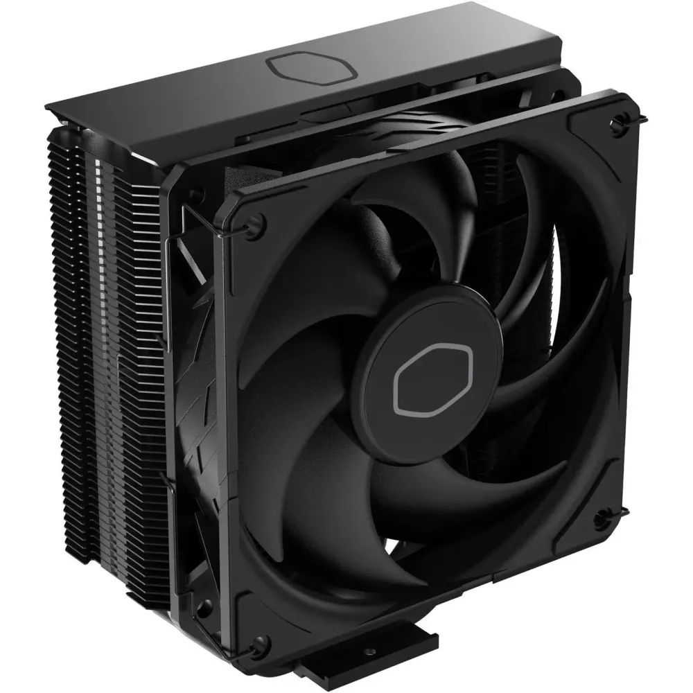 Cooler Master Hyper 212 Black CPU Air Cooler, SickleFlow 120mm Fan, Aluminum Top Cover, 4 Copper Heat Pipes, CryoFuze, 152mm(H), Brackets AMD Ryzen AM5|AM4, Intel LGA 1851|1700|1200