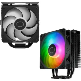 Cooler Master Hyper 212 Pro CPU Air Cooler, SickleFlow Edge 120 PWM Fan, Superconductive Composite 4 Copper Heat Pipes, 152mm Tall, Sleek Top Cover, AMD Ryzen AM5|AM4, Intel LGA 1851|1700 Brackets