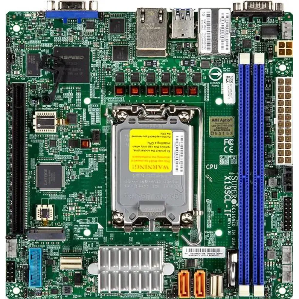Supermicro MBD-X13SCL-IF-O Intel LGA-1700 Single Socket Mini-ITX Server Motherboard