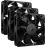 CORSAIR RS120 PWM 120mm Fans Triple Pack - Simplified Control - Daisy-Chain 4-Pin PWM Connection - Concentrated AirGuide Cooling - Magnetic Dome Bearing