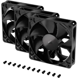 CORSAIR RS120 PWM 120mm Fans Triple Pack - Simplified Control - Daisy-Chain 4-Pin PWM Connection - Concentrated AirGuide Cooling - Magnetic Dome Bearing