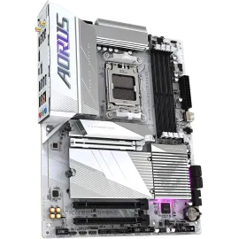 GIGABYTE B650E AORUS ELITE X AX ICE AM5 LGA 1718 AMD B650 ATX Motherboard with 5-Year Warranty, DDR5, 3x M.2, PCIe 5.0, USB 3.2 Gen2X2 Type-C, WiFi 6E, 2.5GbE LAN, Q-Flash Plus, EZ-Latch Plus