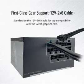 MONTECH CENTURY II - 850W High-End ATX Gaming Power Supply - 80 Plus Gold & Cybenetics Platinum - Fully Modular - ATX 3.1 & PCIe 5.1 Ready with 12V-2x6 Cable - 10 Years Warranty