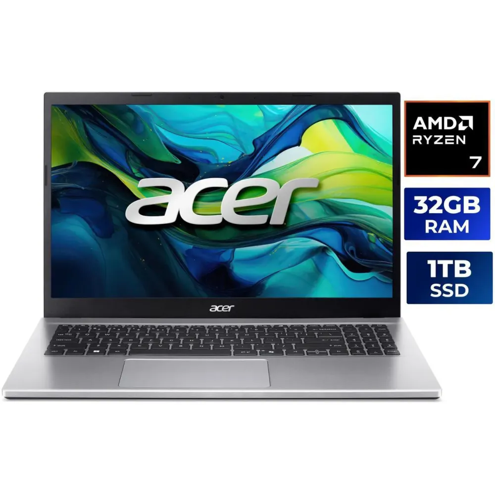 Acer Aspire Go 15 15.6" AMD Ryzen 7 5825U Laptop 32GB DDR4 Memory 1TB PCIe Gen4 SSD, Windows 11 Home