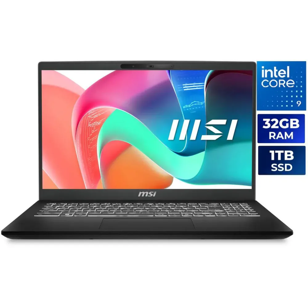 MSI Modern 15 H 15.6" Touch Screen Laptop Intel Core 9 270H 32GB RAM1 TB NVMe SSD Windows 11 Home