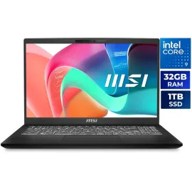 MSI Modern 15 H 15.6" Touch Screen Laptop Intel Core 9 270H 32GB RAM1 TB NVMe SSD Windows 11 Home