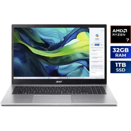 Acer Aspire Go 15.6" Laptop AMD Ryzen 7 7730U, 32GB RAM, 1TB SSD