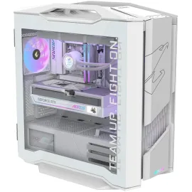 GIGABYTE AORUS SUPREME 5 ICE Gaming Desktop PC, AMD Ryzen 7 9800X3D, AORUS RTX 5090, 64GB DDR5 RAM, 2TB Gen5 NVMe SSD, Windows 11 Home, White