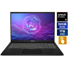 MSI Summit A16 AI+ 16" Touchscreen Copilot+ PC Laptop AMD Ryzen AI 9 365 32GB LPDDR5X RAM 1TB SSD Win 11 Pro with MSI Pen