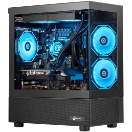 Ningmei Gaming Desktop Computer PC, AMD Ryzen 7 5700X, RTX 5060 Ti 8G, 32GB DDR4 RAM, 1TB NVME SSD, 240 Liquid Cooler, 650W PSU, Wi-Fi, ARGB Fans , Game Design Office, Windows 11 Home , Gaming PC