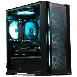 MXZ Gaming PC ,AMD Ryzen 7 7700 , GeForce RTX 4070 SUPER ,32GB(16GB*2)DDR5 6000MHz, NVME M2 1 T, 6RGB Fans,Windows 11 Pro Ready to use, Gamer Desktop Computer(R7 7700| RTX 4070 SUPER)