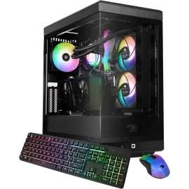 iBUYPOWER Y40 PRO Black Gaming PC Desktop - AMD Ryzen 7 9800X3D - AMD Radeon RX 7800 XT 16GB - 32GB DDR5 RGB - 2TB NVMe SSD