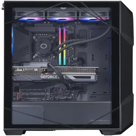 Cooler Master TD5 Pro Gaming PC Desktop, Intel Core Ultra 7-265KF 3.9GHZ (5.4GHz Boost), RTX 5080, Z890 Wi-Fi, 16GB GDDR7, 32GB DDR5 6000MHz RGB, 2TB M.2 Gen4 NVMe SSD, 850W Gold, 360mm AIO, Win 11