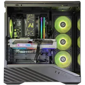 Andromeda Insights Advanced AMD Vector - RX 9070XT 16GB | Ryzen 5 9600X (5.4 GHz Turbo Boost) | 32GB DDR5 6000MHz | 1TB Gen4 SSD | 850W Gold PSU | ARGB Fans | Wi-Fi + BT | Win 11 Home