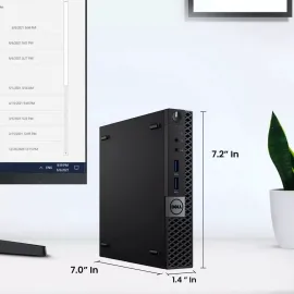 Dell OptiPlex 3050 Tiny Desktop PC, Intel Quad Core i7-6700T 6th Gen. Processor up to 3.60 GHz, 32GB DDR4 Ram, 1TB SSD,24 Inch Monitor, Keyboard & Mouse, Built-in Wi-Fi, Windows 11 Professional