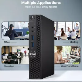 Dell OptiPlex 3050 Tiny Desktop PC, Intel Quad Core i7-6700T 6th Gen. Processor up to 3.60 GHz, 32GB DDR4 Ram, 1TB SSD,24 Inch Monitor, Keyboard & Mouse, Built-in Wi-Fi, Windows 11 Professional