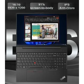 Lenovo ThinkPad E16 Gen 2 Business Laptop (16" FHD+ Anti-Glare, AMD Ryzen 7 7735HS (> i7-1255U), 32GB DDR5 RAM, 1TB SSD) Backlit, Fingerprint, Webcam, Wi-Fi, Ethernet, Win 11 Pro