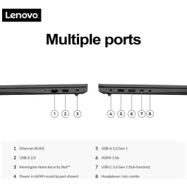 Lenovo V15 Gen 4 Business Laptop, 15.6" FHD Display, AMD Ryzen 5 5500U, 40GB RAM, 1TB SSD, Webcam, HDMI, RJ-45, Wi-Fi 6, Windows 11 Pro, Black