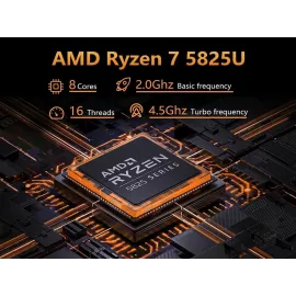 KurieTim Gaming Laptop AMD Ryzen 7 5825U(2.0-4.5GHz), 15.6" FHD Display, 32GB DDR4 RAM 1TB NVMe SSD Laptop Computer with Backlit KB, Fingerprint Unlock, Webcam Switch