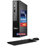Dell Pro Micro AI Business Mini Desktop (Intel Ultra 5-235T, Intel Graphics, 32GB DDR5, 1TB PCIe SSD, WiFi 6E, Bluetooth 5.3, 90W PSU, RJ-45, 1 Display Port, 1 x HDMI 2.1, Win 11 Pro)