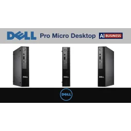 Dell Pro Micro AI Business Mini Desktop (Intel Ultra 5-235T, Intel Graphics, 32GB DDR5, 1TB PCIe SSD, WiFi 6E, Bluetooth 5.3, 90W PSU, RJ-45, 1 Display Port, 1 x HDMI 2.1, Win 11 Pro)