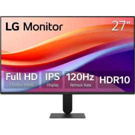 LG 27U411A-B 27-inch Full HD (1920 x 1080) IPS Computer Monitor, 120Hz, HDR10, Reader Mode, Flicker Safe, HDMI, Slim Stand Base, Black