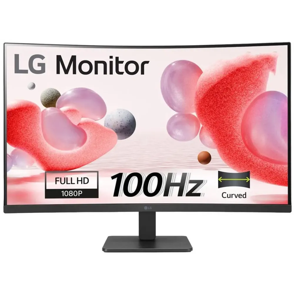 LG 32MR50C-B 32-inch FHD Curved Monitor 100Hz, AMD FreeSync, OnScreen Control, Dynamic Action Sync, Black Stabilizer, Tilt Stand (HDMI)