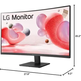 LG 32MR50C-B 32-inch FHD Curved Monitor 100Hz, AMD FreeSync, OnScreen Control, Dynamic Action Sync, Black Stabilizer, Tilt Stand (HDMI)