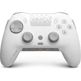 SCUF ENVISION PRO Wireless PC Gaming Controller - Five Remappable G-Keys - Remappable Back Paddles - Instant Triggers - iCUE Compatible - White