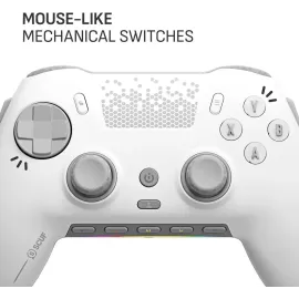 SCUF ENVISION PRO Wireless PC Gaming Controller - Five Remappable G-Keys - Remappable Back Paddles - Instant Triggers - iCUE Compatible - White