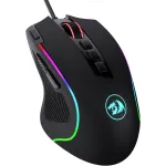 Redragon M612 Predator RGB Gaming Mouse, 8000 DPI Wired Optical Gamer Mouse with 11 Programmable Buttons & 5 Backlit Modes, Software Supports DIY Keybinds Rapid Fire Button