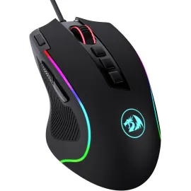 Redragon M612 Predator RGB Gaming Mouse, 8000 DPI Wired Optical Gamer Mouse with 11 Programmable Buttons & 5 Backlit Modes, Software Supports DIY Keybinds Rapid Fire Button