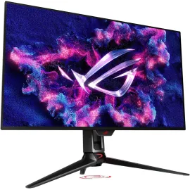 ASUS ROG Swift 32" 4K QD-OLED Gaming Monitor (PG32UCDM) - UHD (3840 x 2160), QD-OLED, 240Hz, 0.03ms, G-SYNC Compatible, Custom Heatsink, Graphene Film, 99% DCI-P3, True 10-bit, 90W USB-C